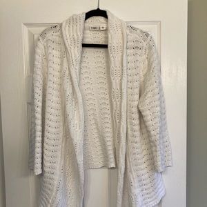 Lightweight white sweater